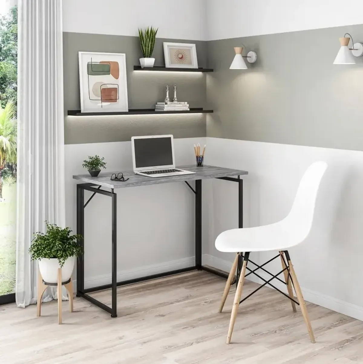 Techni Mobili Space Saving Folding Desk