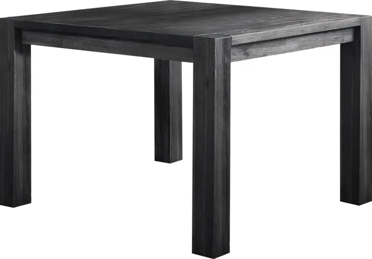 Meadow Solid Wood Square Counter Table in Graphite