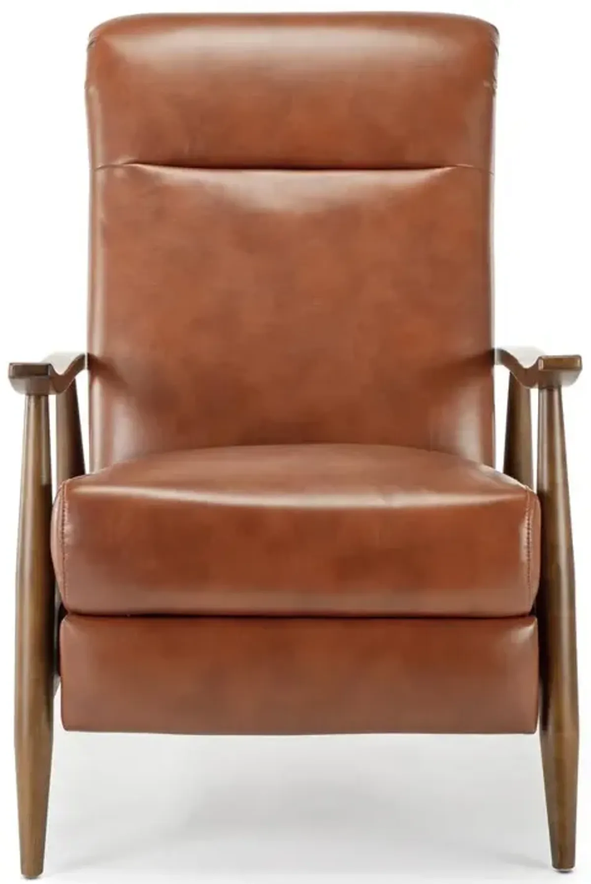 Comfort Pointe Solaris Wood Arm Push Back Recliner - Caramel