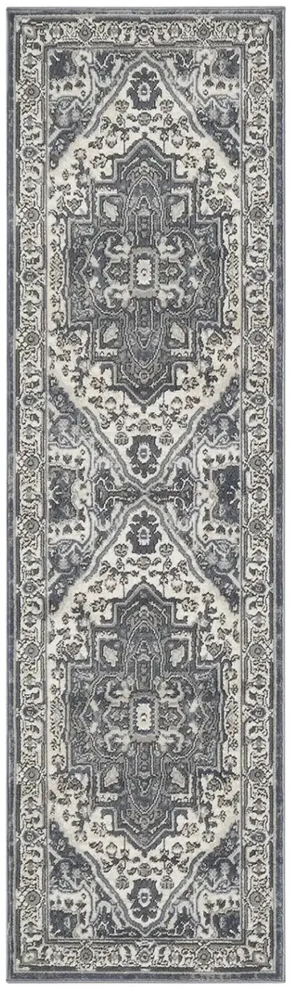Quarry QUA18 Navy/Ivory 2'2" x 7'6 Rug