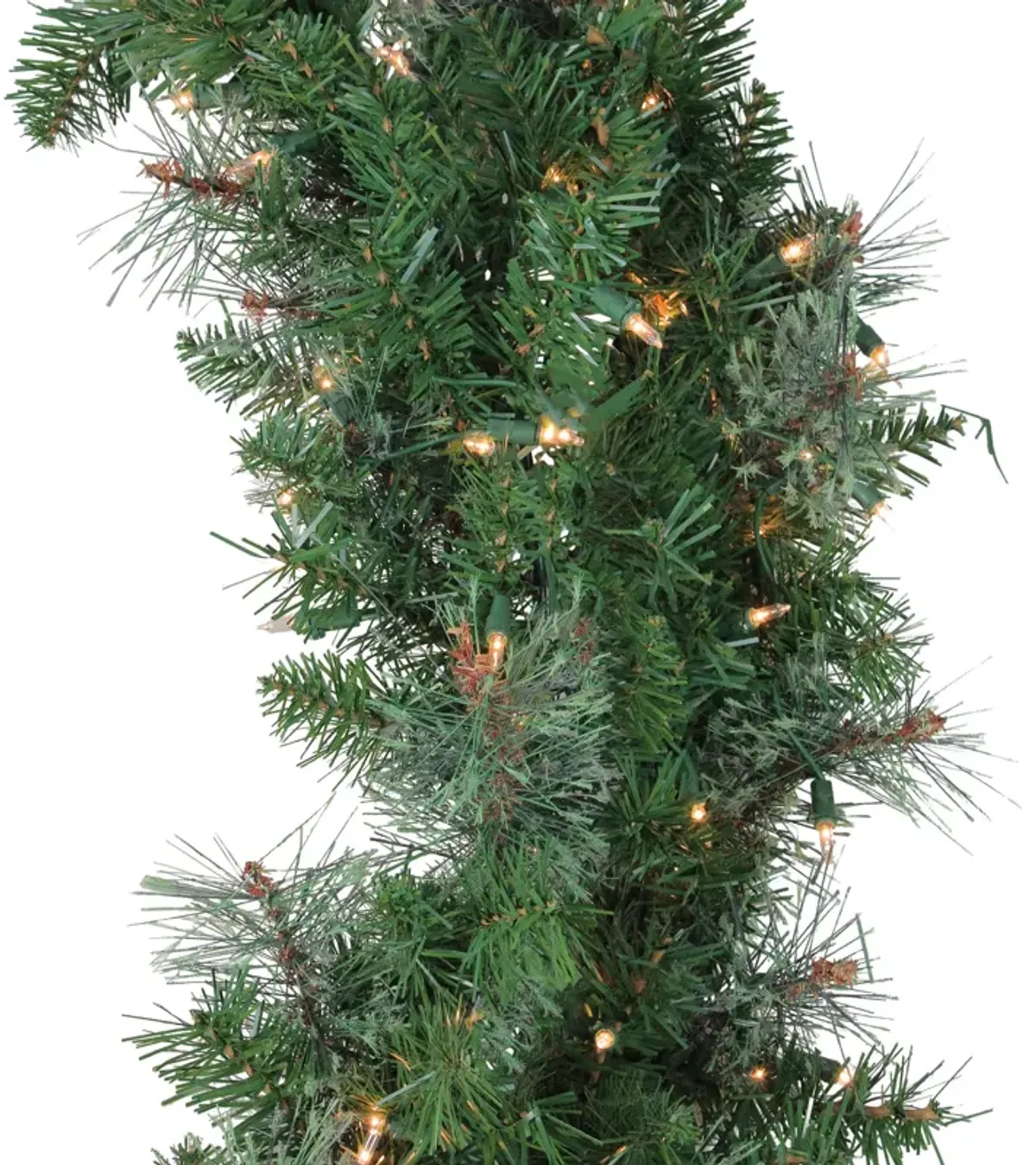 Pre-Lit Mixed Cashmere Pine Artificial Christmas Wreath - 48-Inch  Clear Lights