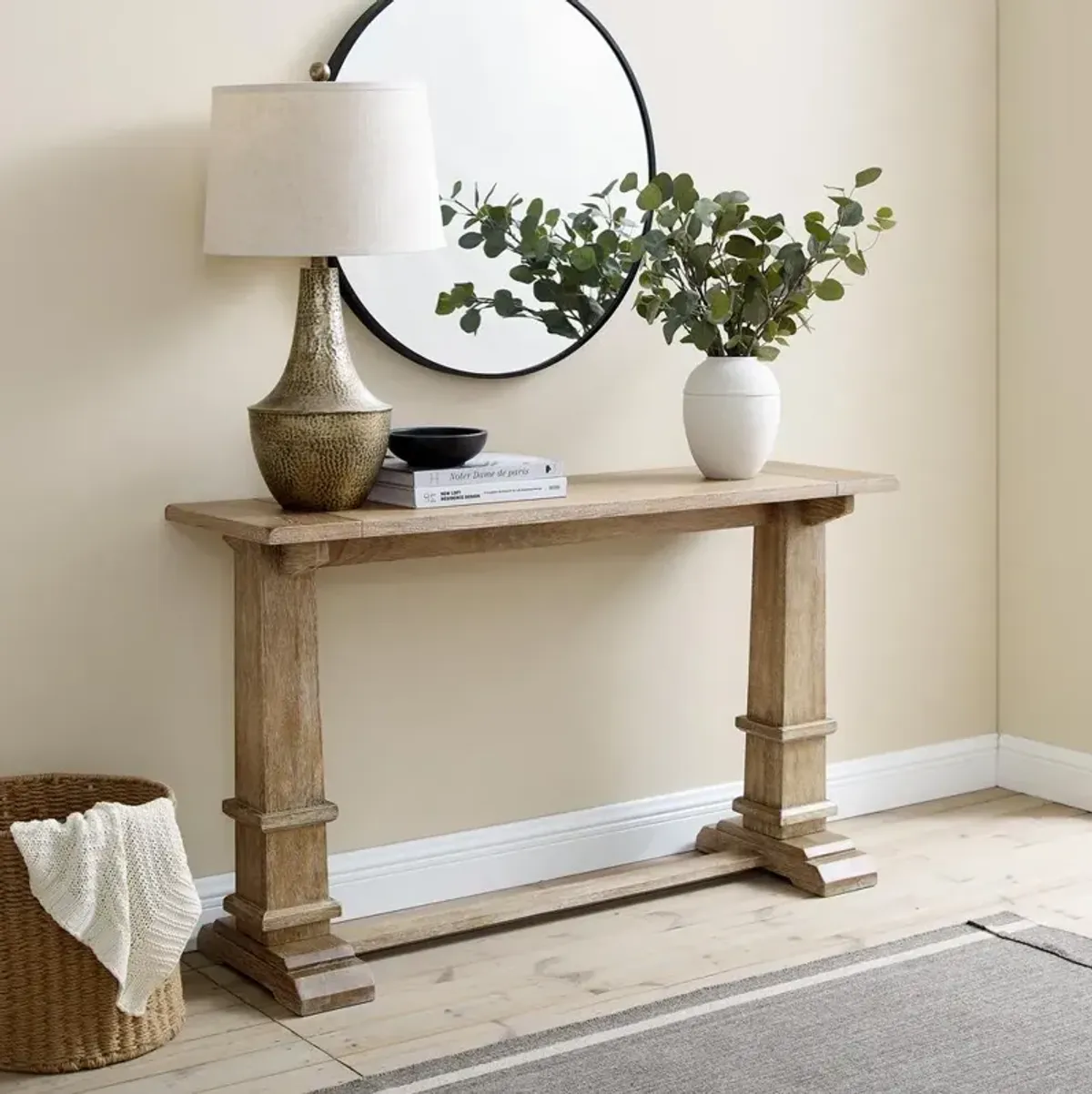 Joanna Console Table Rustic Brown