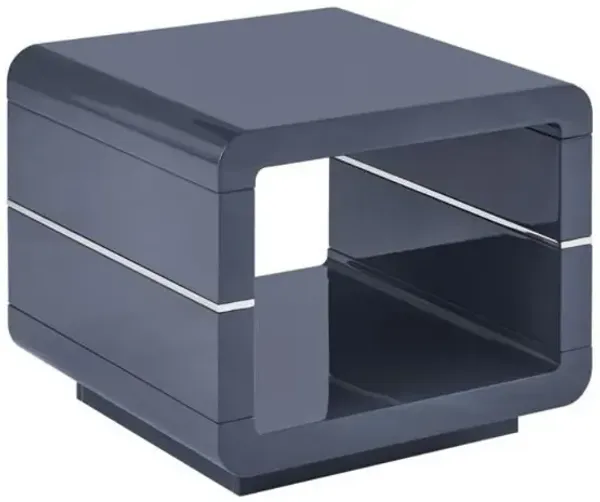 Single End Table in Gray