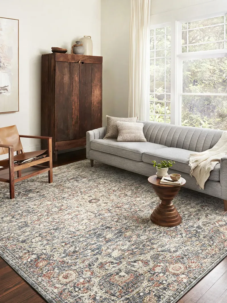 Saban SAB02 Blue/Spice 7'10" x 10' Rug