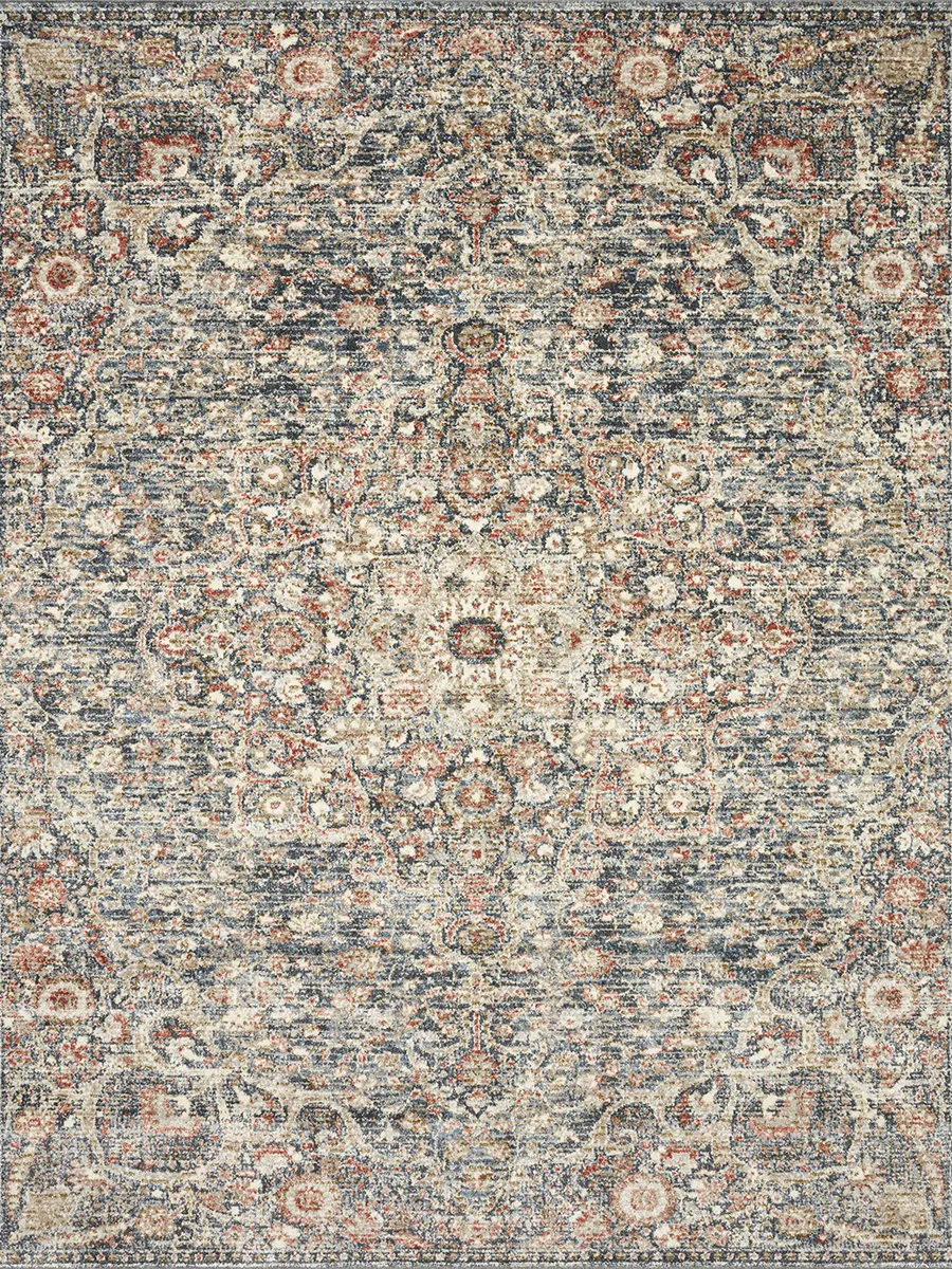 Saban SAB02 Blue/Spice 7'10" x 10' Rug