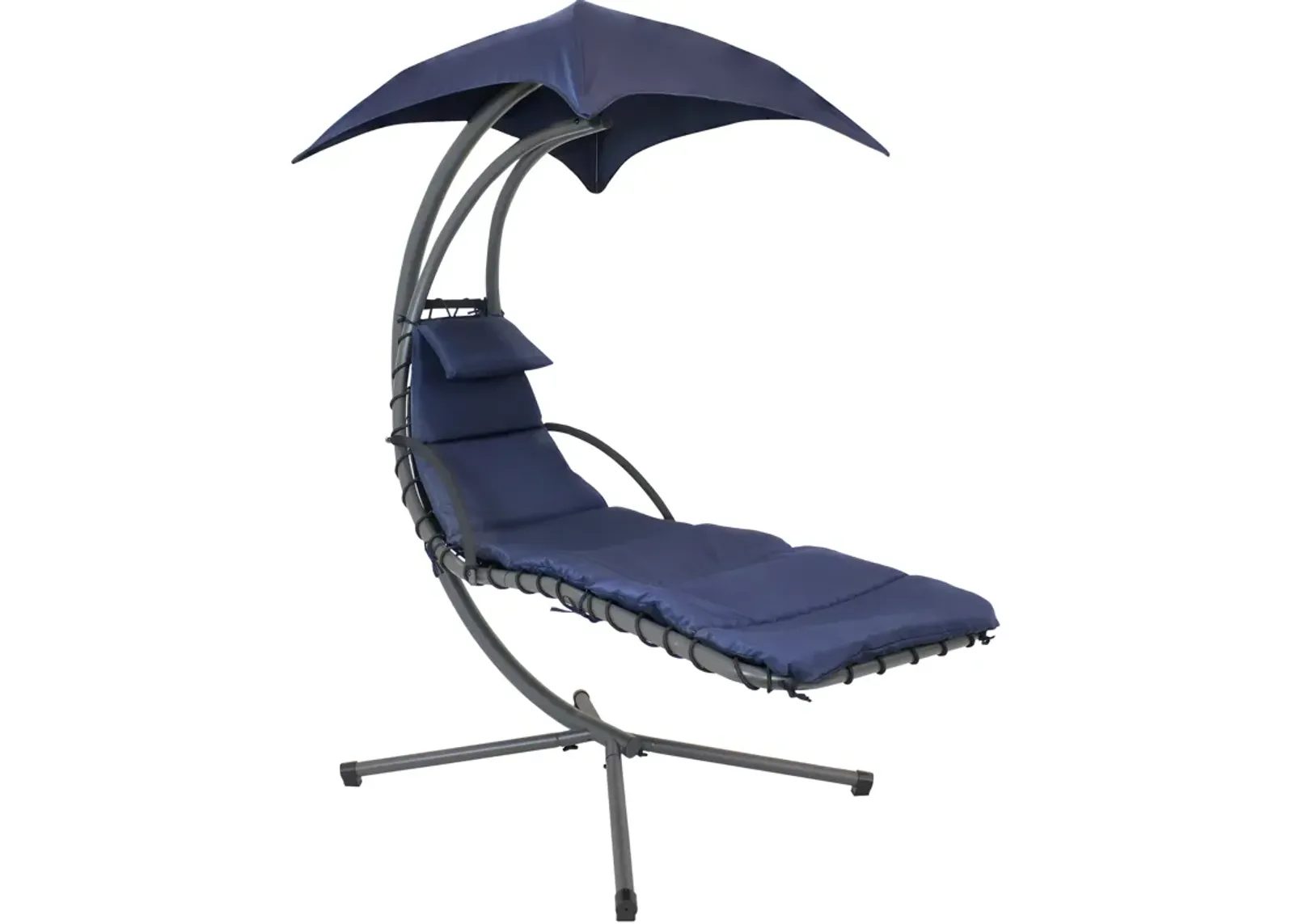 Sunnydaze Floating Chaise Lounge Chair with Umbrella