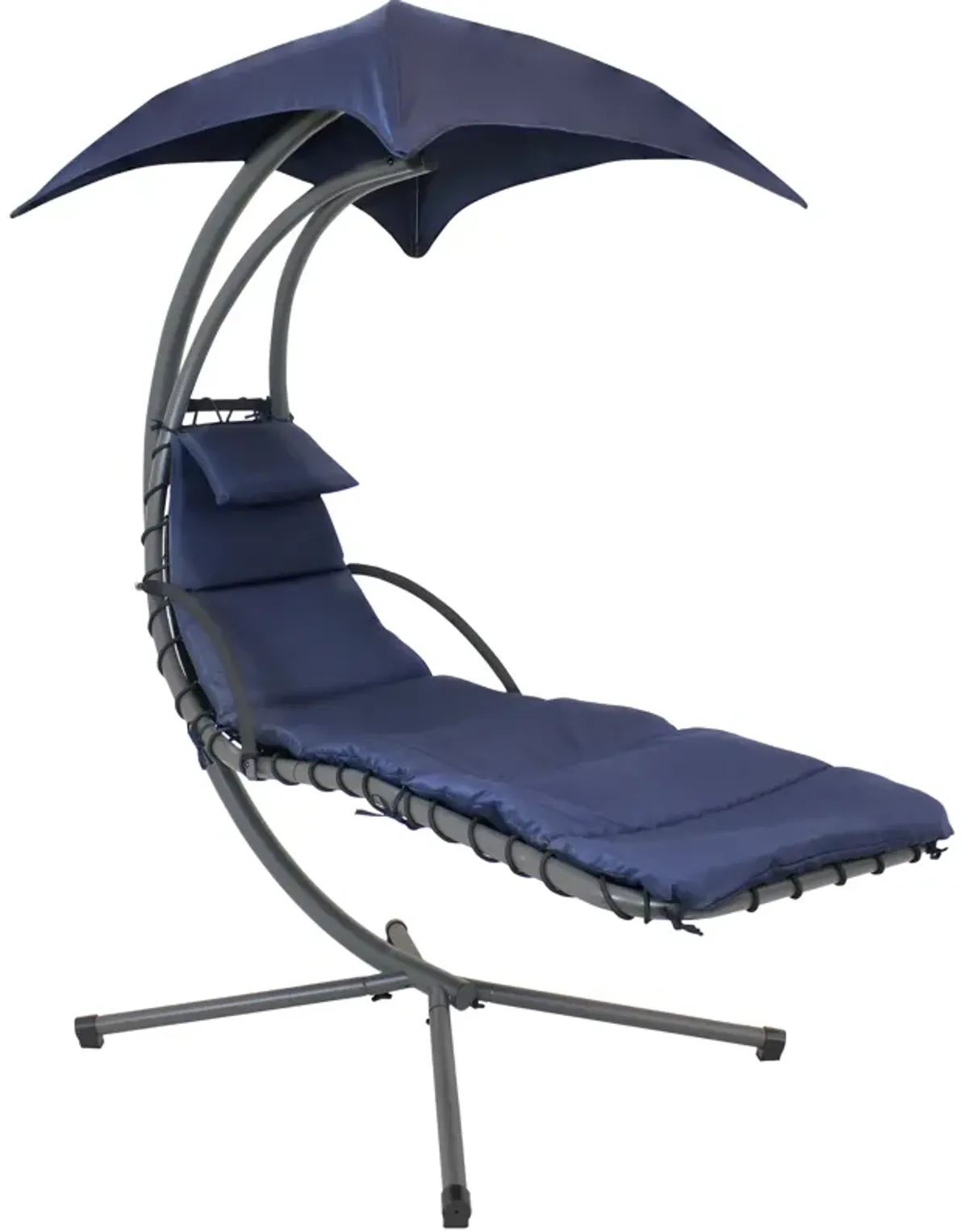 Sunnydaze Floating Chaise Lounge Chair with Umbrella