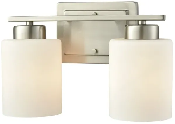Summit Place 2 light Silver Vanity