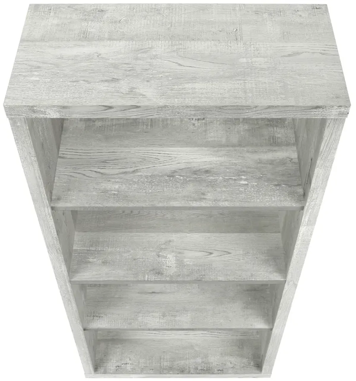 Monarch Specialties I 7405 Bookshelf, Bookcase, Etagere, 5 Tier, 48"H, Office, Bedroom, Laminate, Grey, Contemporary, Modern