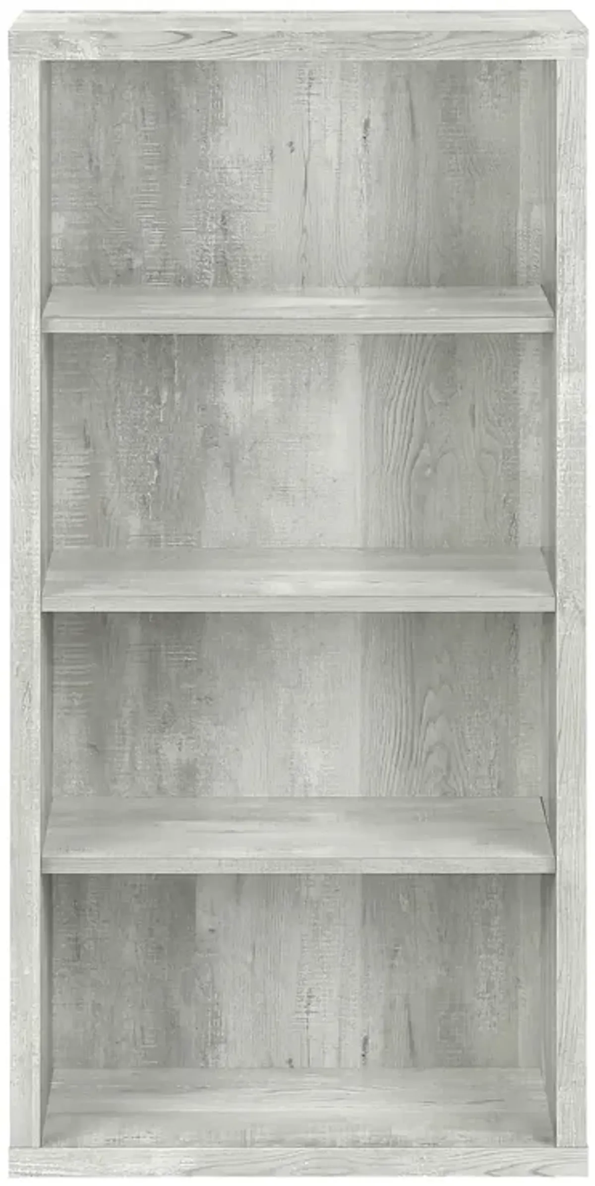 Monarch Specialties I 7405 Bookshelf, Bookcase, Etagere, 5 Tier, 48"H, Office, Bedroom, Laminate, Grey, Contemporary, Modern