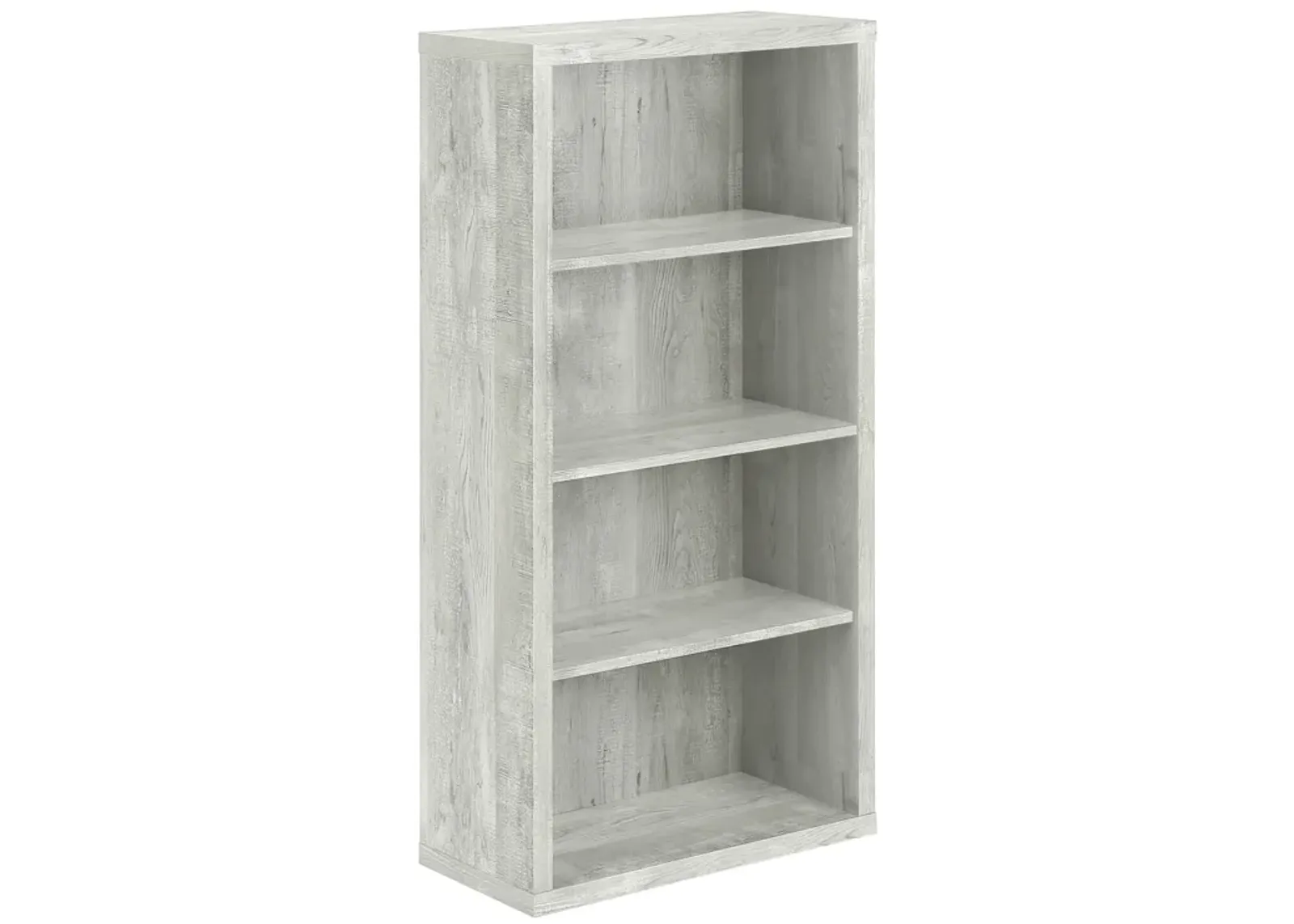 Monarch Specialties I 7405 Bookshelf, Bookcase, Etagere, 5 Tier, 48"H, Office, Bedroom, Laminate, Grey, Contemporary, Modern