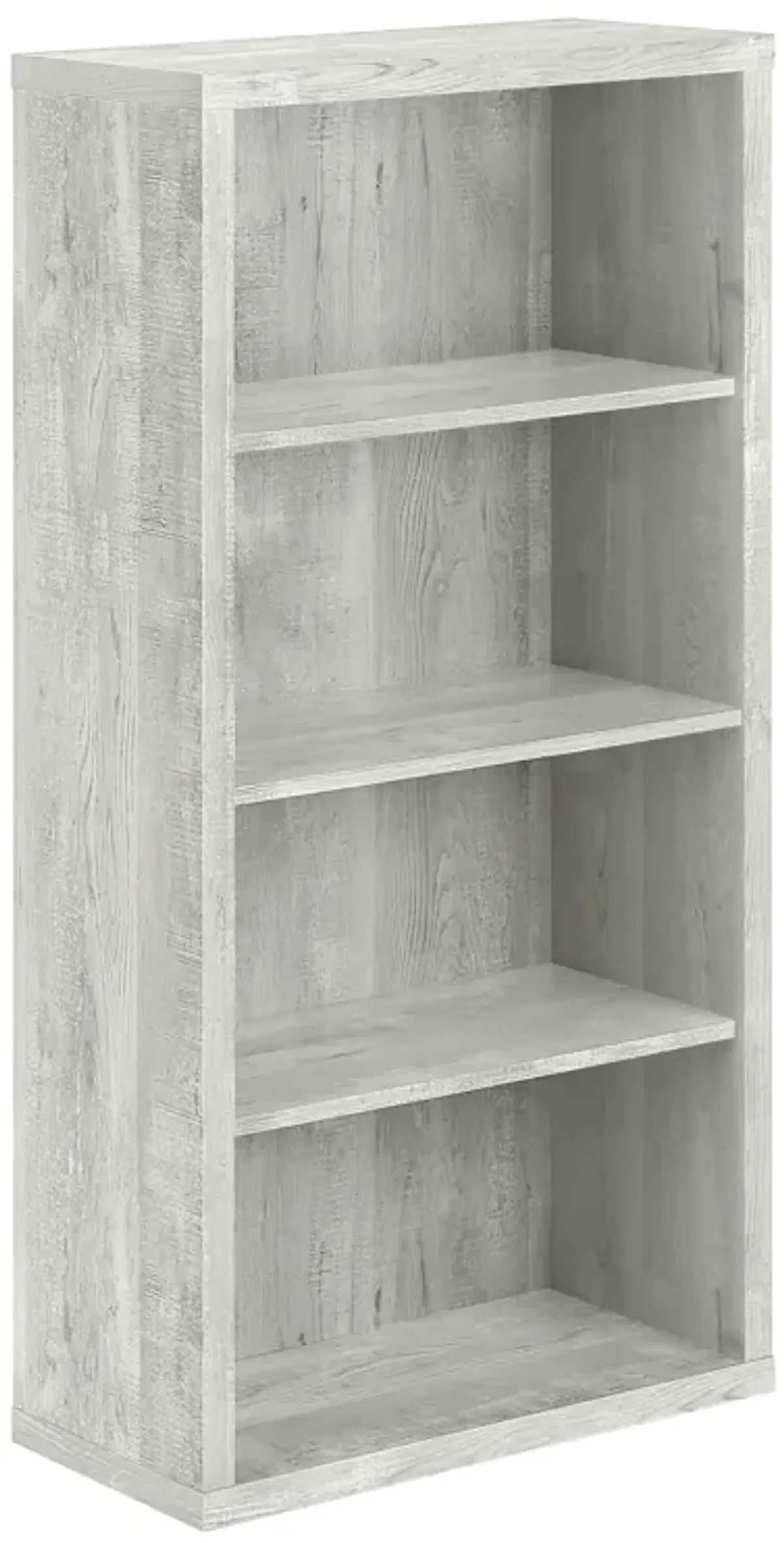 Monarch Specialties I 7405 Bookshelf, Bookcase, Etagere, 5 Tier, 48"H, Office, Bedroom, Laminate, Grey, Contemporary, Modern