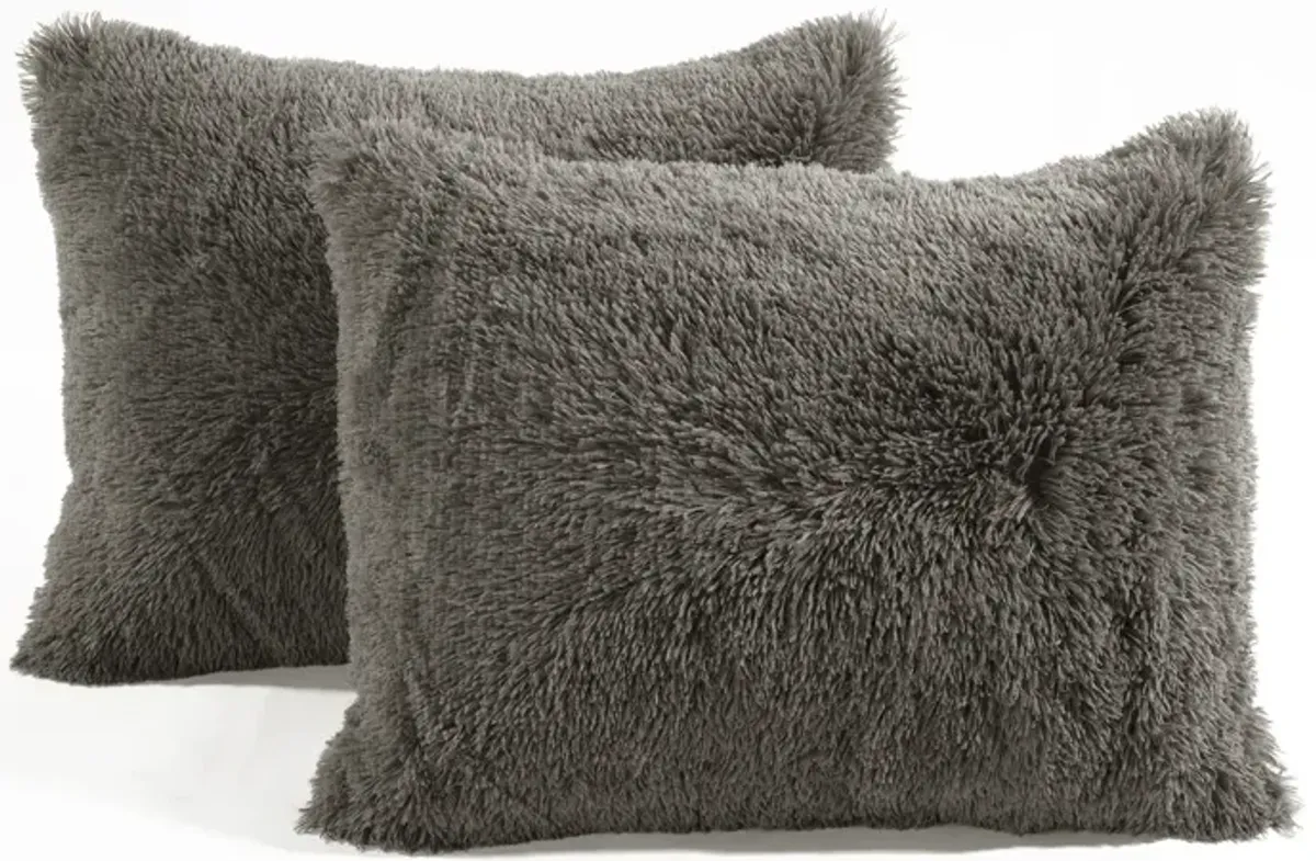 Emma Faux Fur Oversized Comforter 2-Pc Set