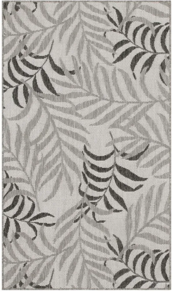 Garden Oasis GOA01 Gray 2' x 4' Rug