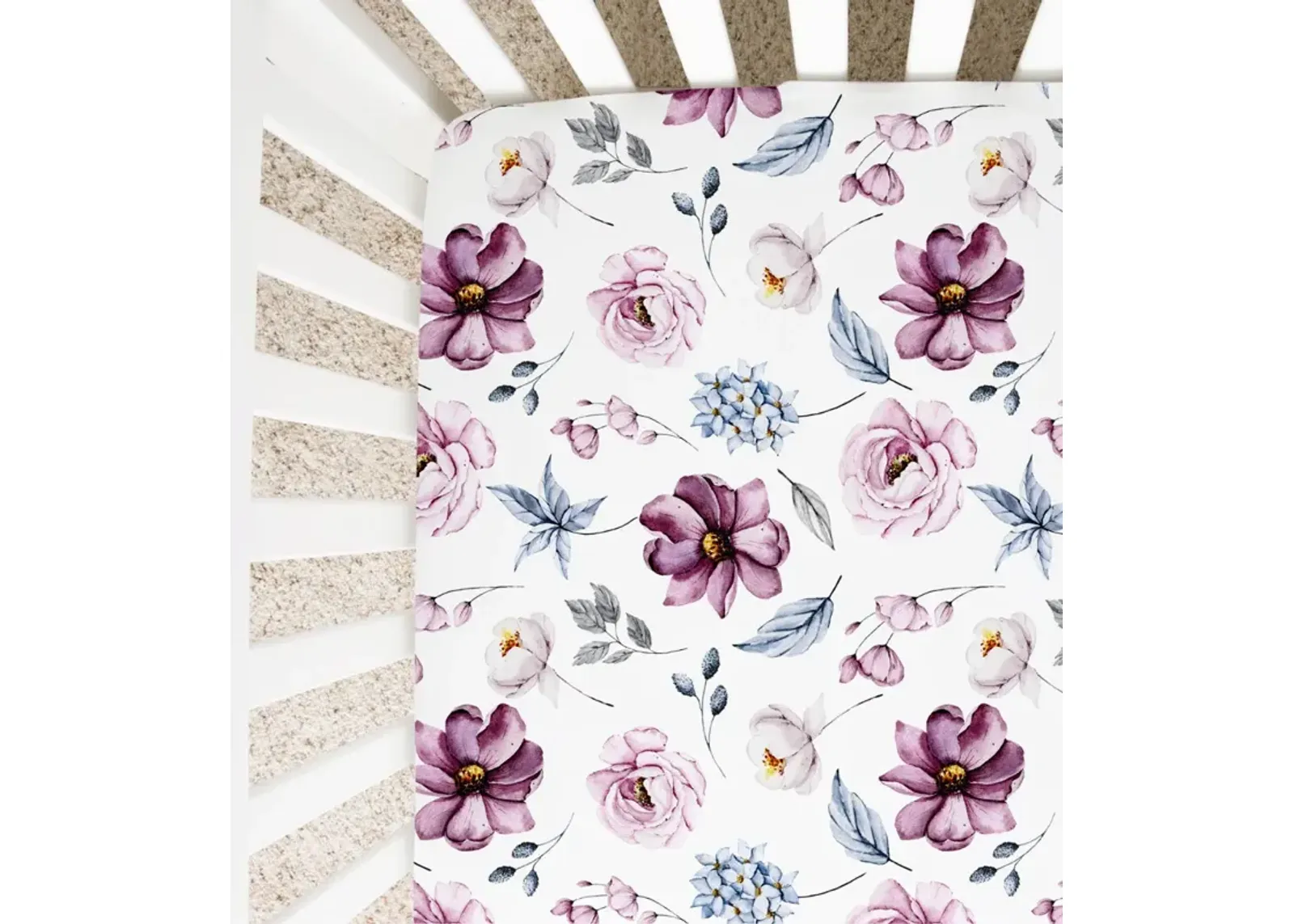 Super Soft Fitted Crib Sheet - Vintage Floral