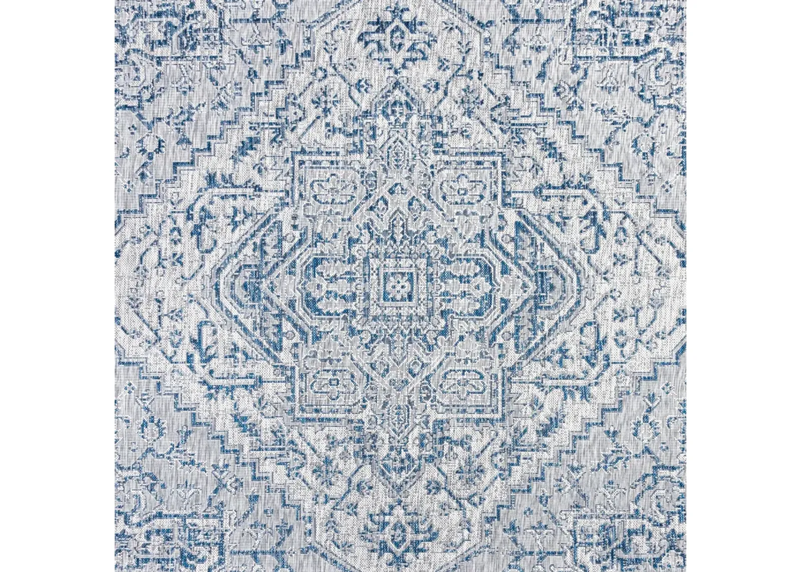 Estrella Bohemian Medallion Textured Weave Indoor/Outdoor Runner Rug