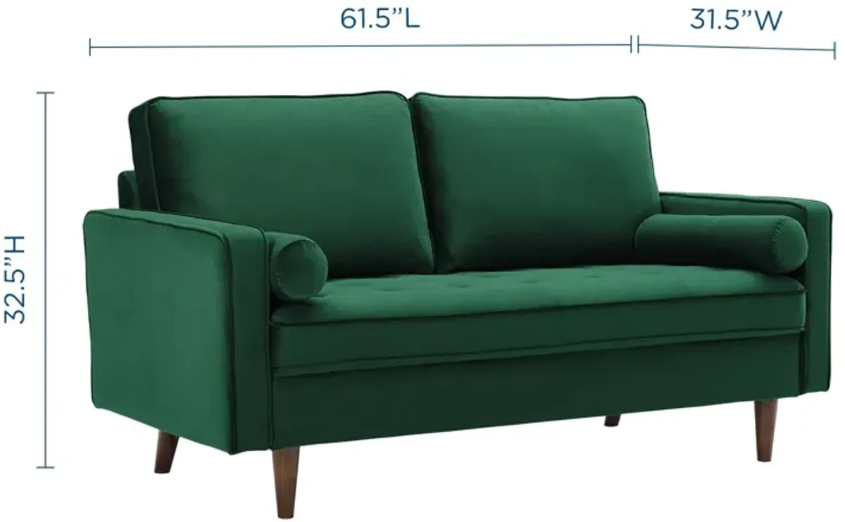 Valour Performance Velvet Loveseat