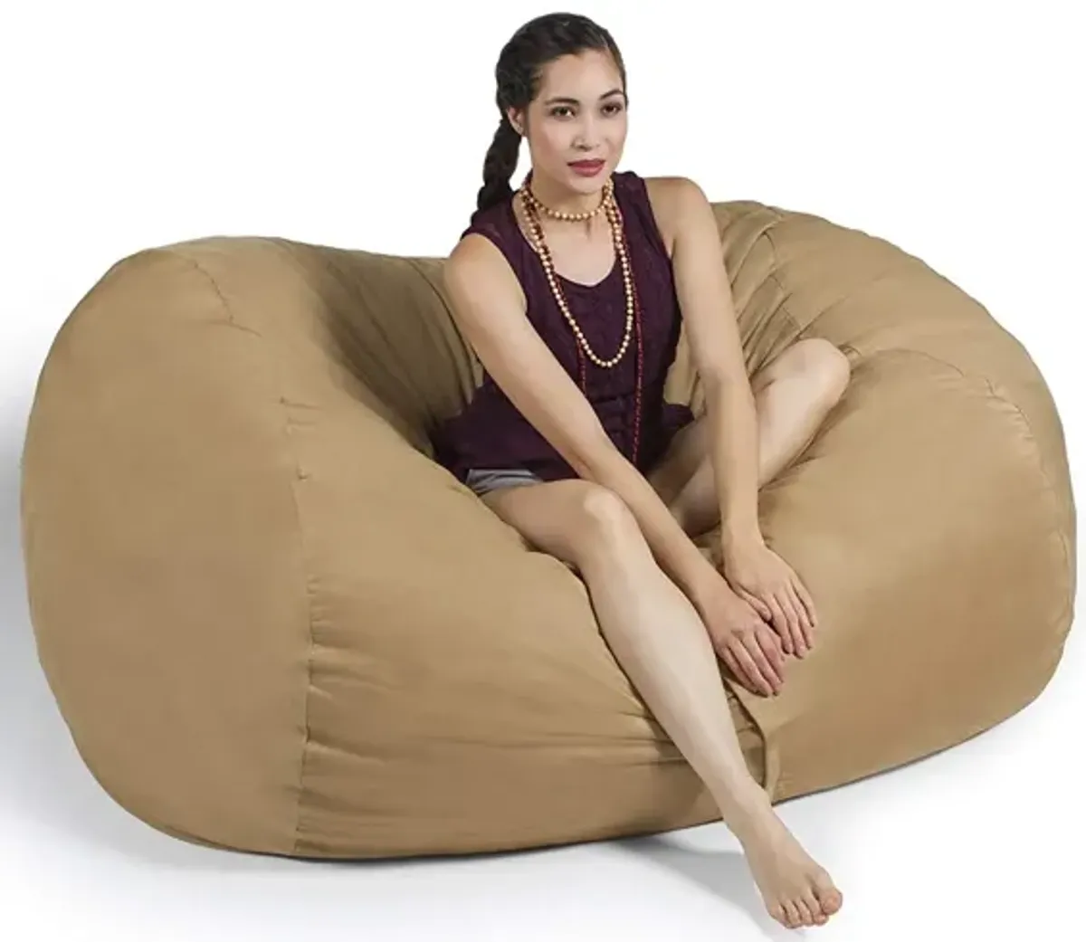 Jaxx 5.5 Foot Lounger Bean Bag Loveseat