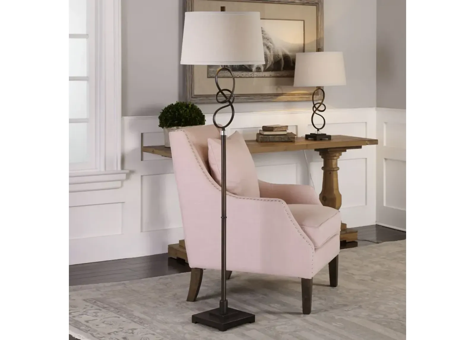 Uttermost Tenley Twisted Bronze Floor Lamp