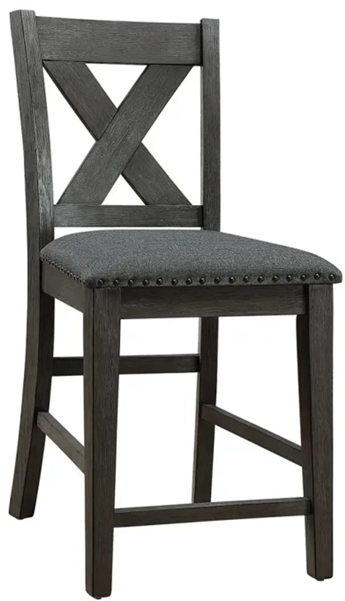 2 Modern Contemporary Dark Brown Counter Height Dining Chairs