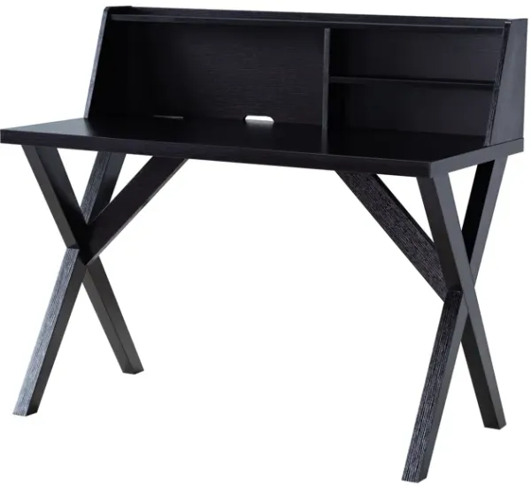 Red Cocoa Home Office Computer Desk with 2 Open Shelves