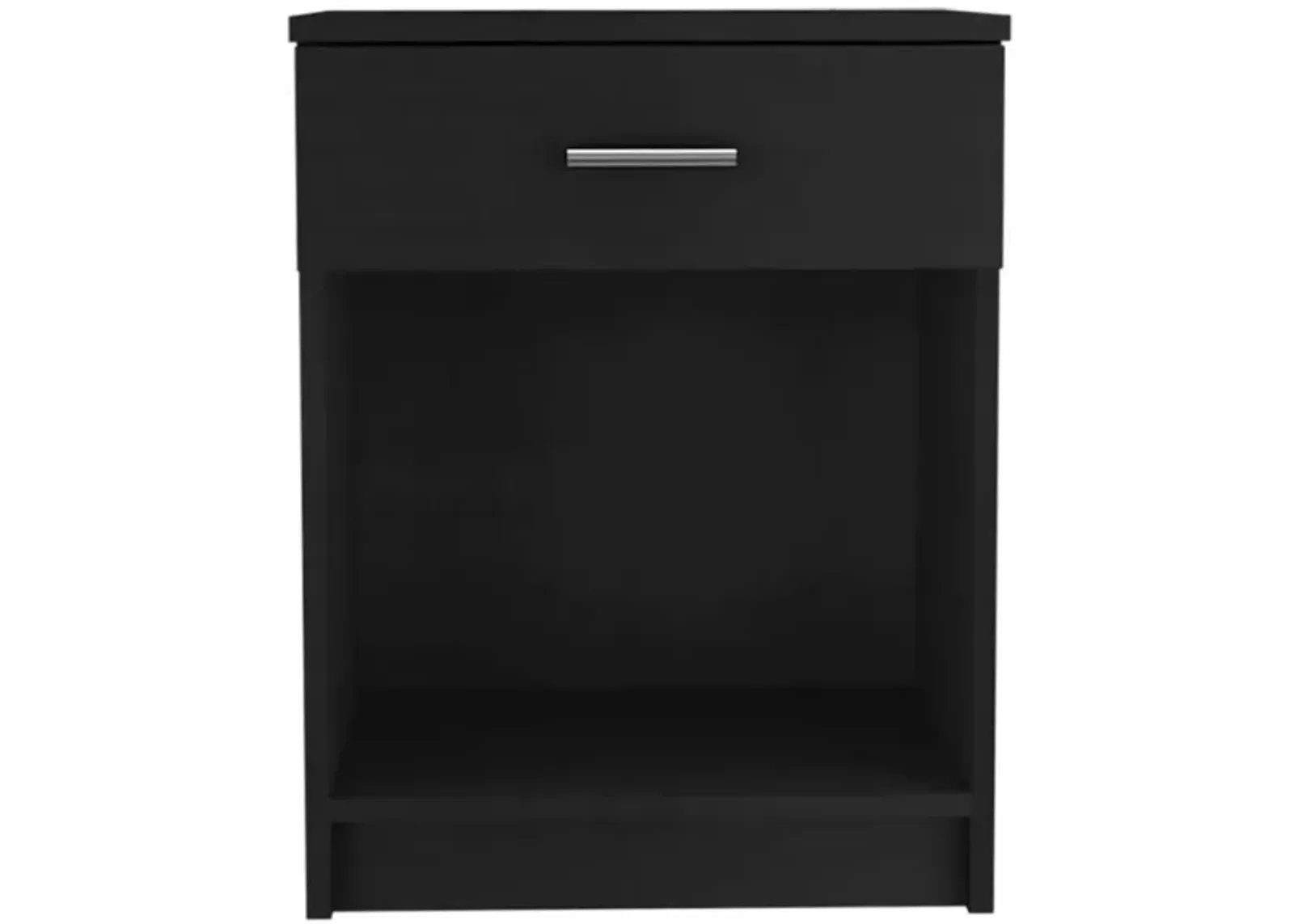 Eco Nightstand, Superior Top, One Drawer, Lower Shelf