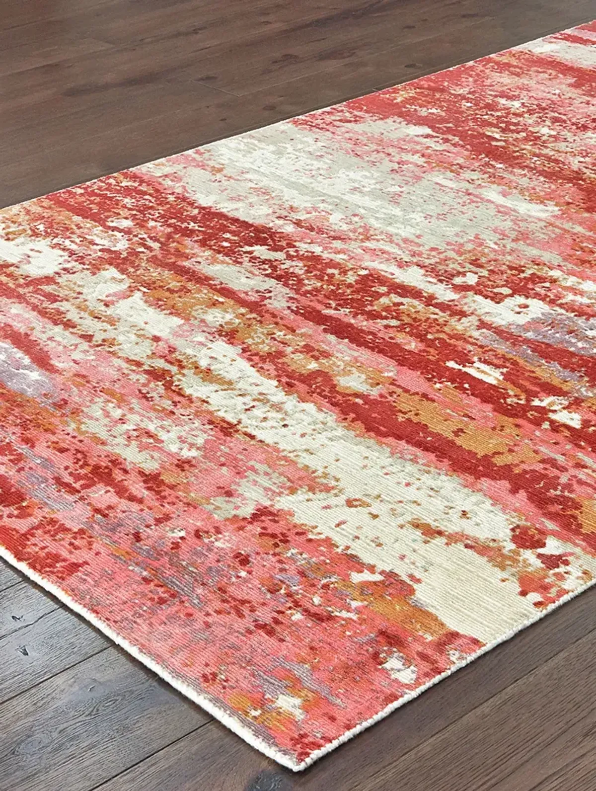 Formations 2'6" x 10' Pink Rug