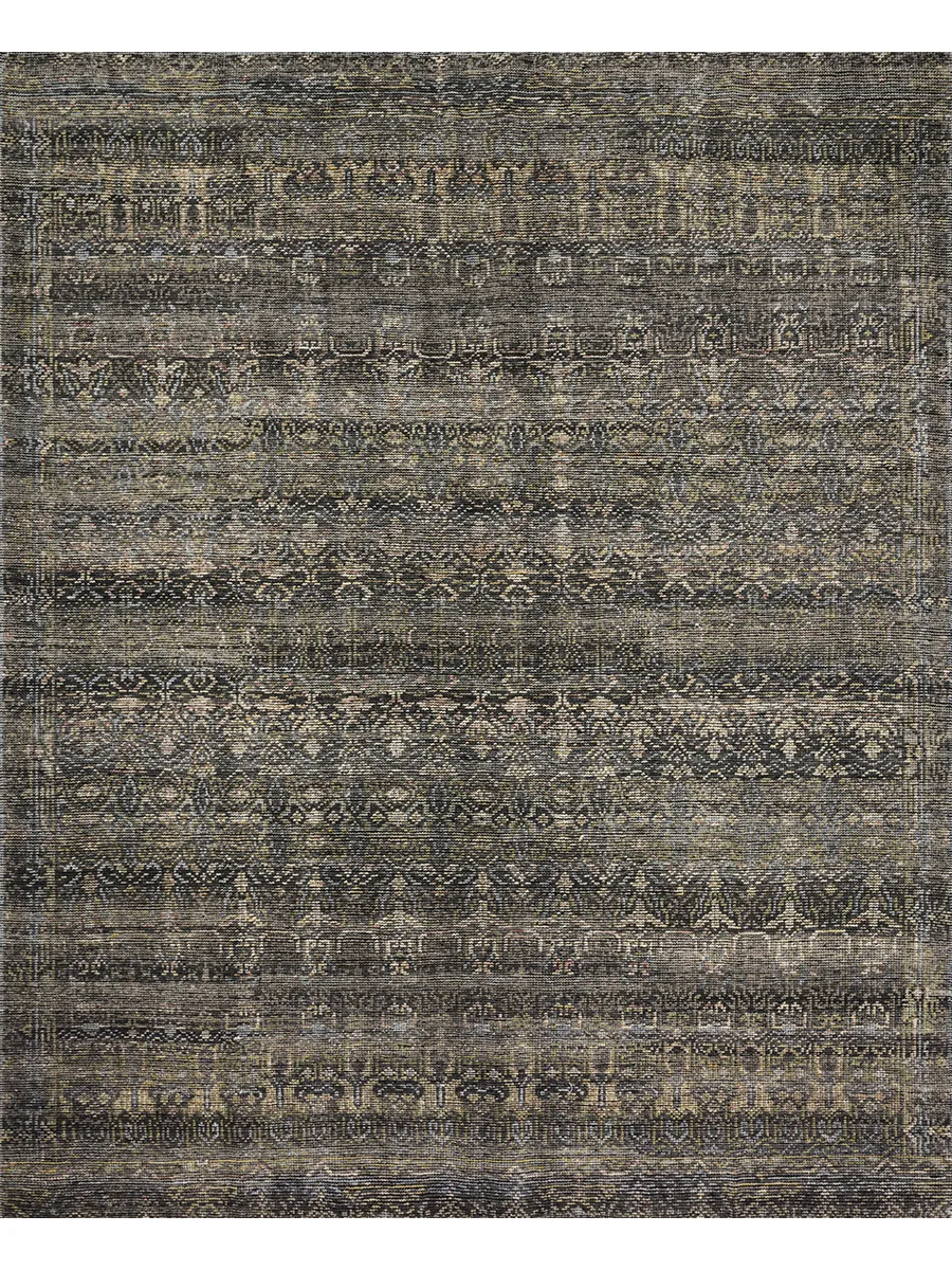 Amara AMM03 Charcoal/Lagoon 4' x 6' Rug