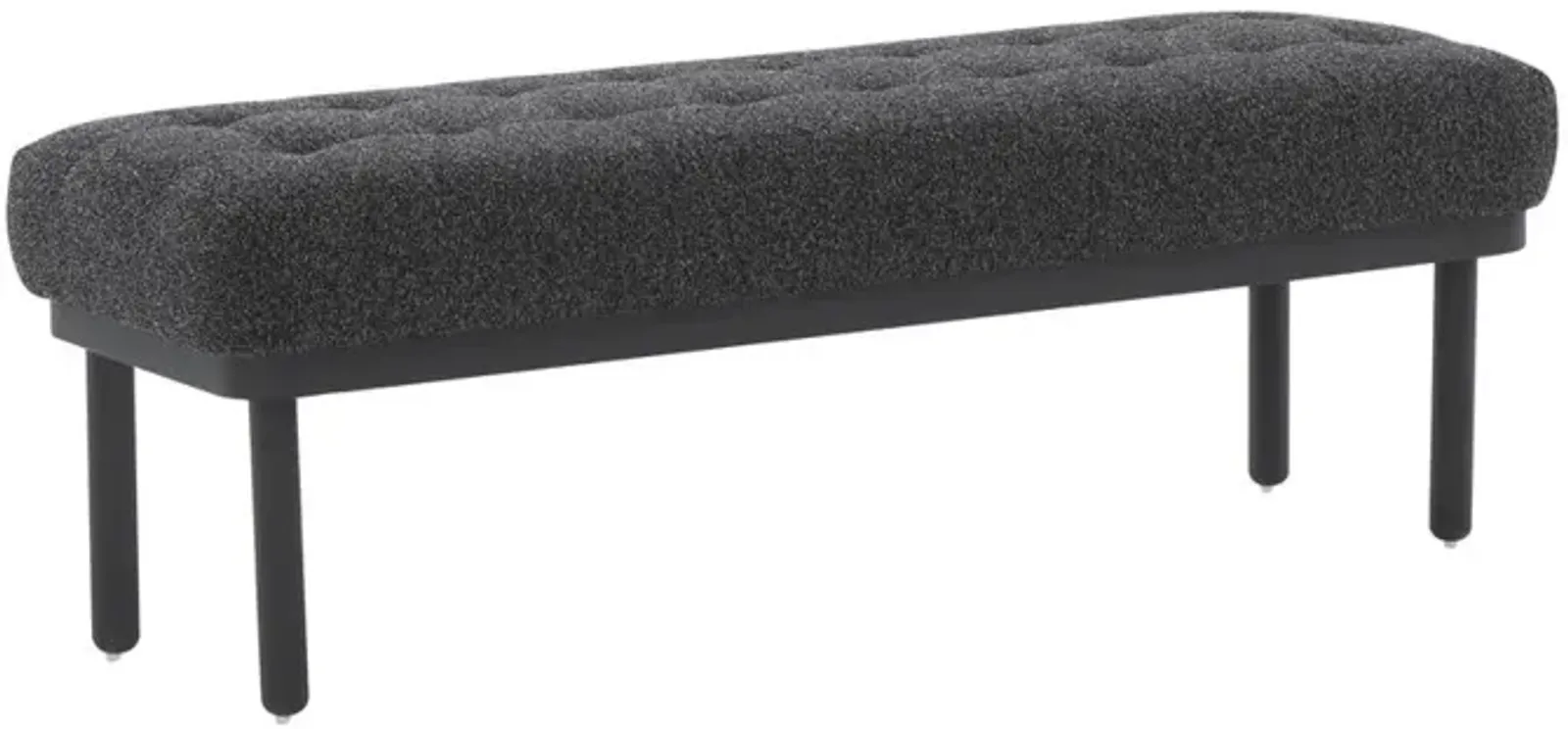 Belen Kox Elegant Boucle Midcentury Bench, Belen Kox