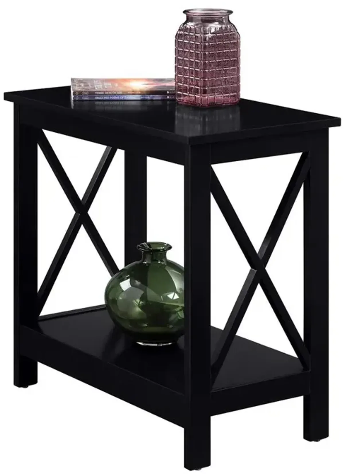 Convenience Concepts Oxford Chairside End Table with Shelf, S20-399