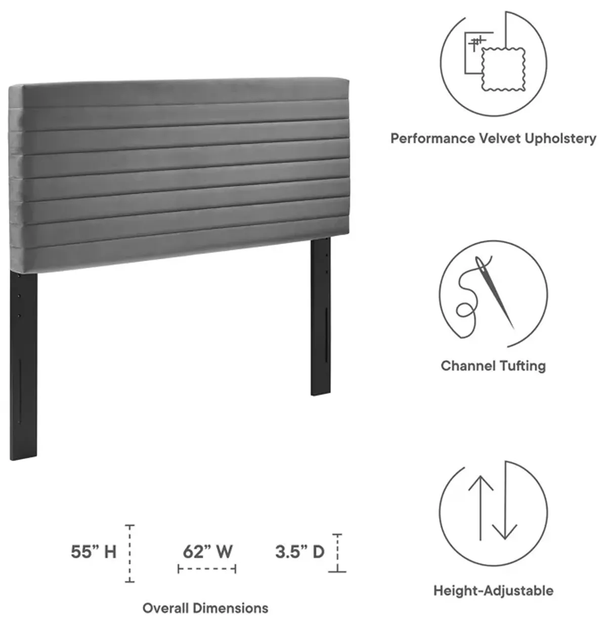 Modway - Tranquil Full/Queen Headboard