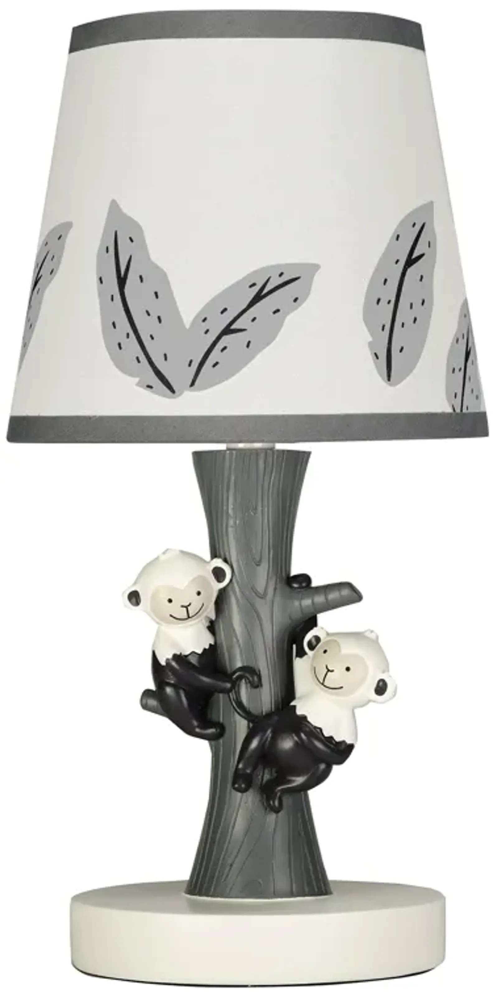 Lambs & Ivy Jungle Party Tree with Monkeys Lamp with Shade & Bulb