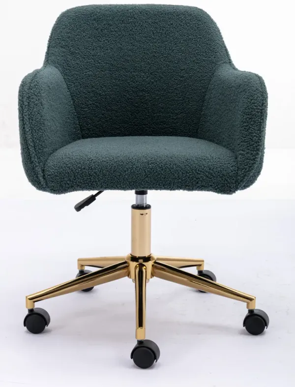 Streamdale Modern Adjustable Office Chair with Teddy Fabric