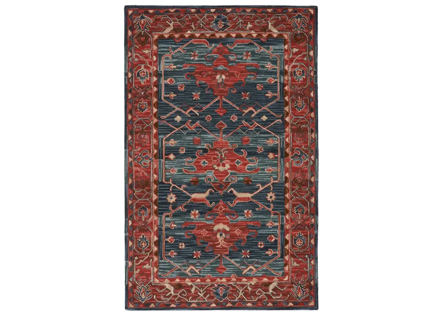 Cardamom Cinnabar Red 5' x 8' Rug