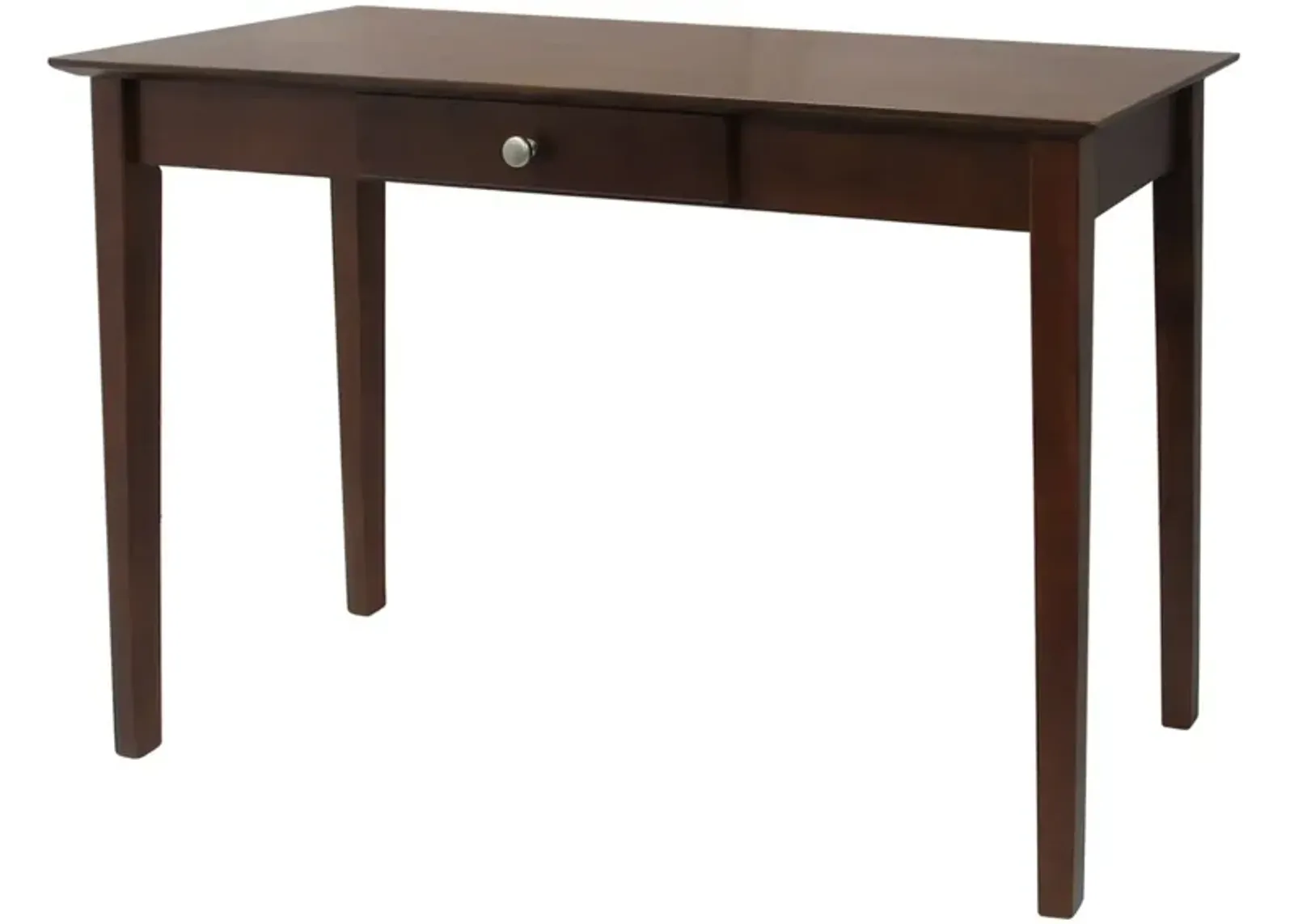 Hivvago Console Table Laptop Computer Desk Sofa Table in Walnut Finish