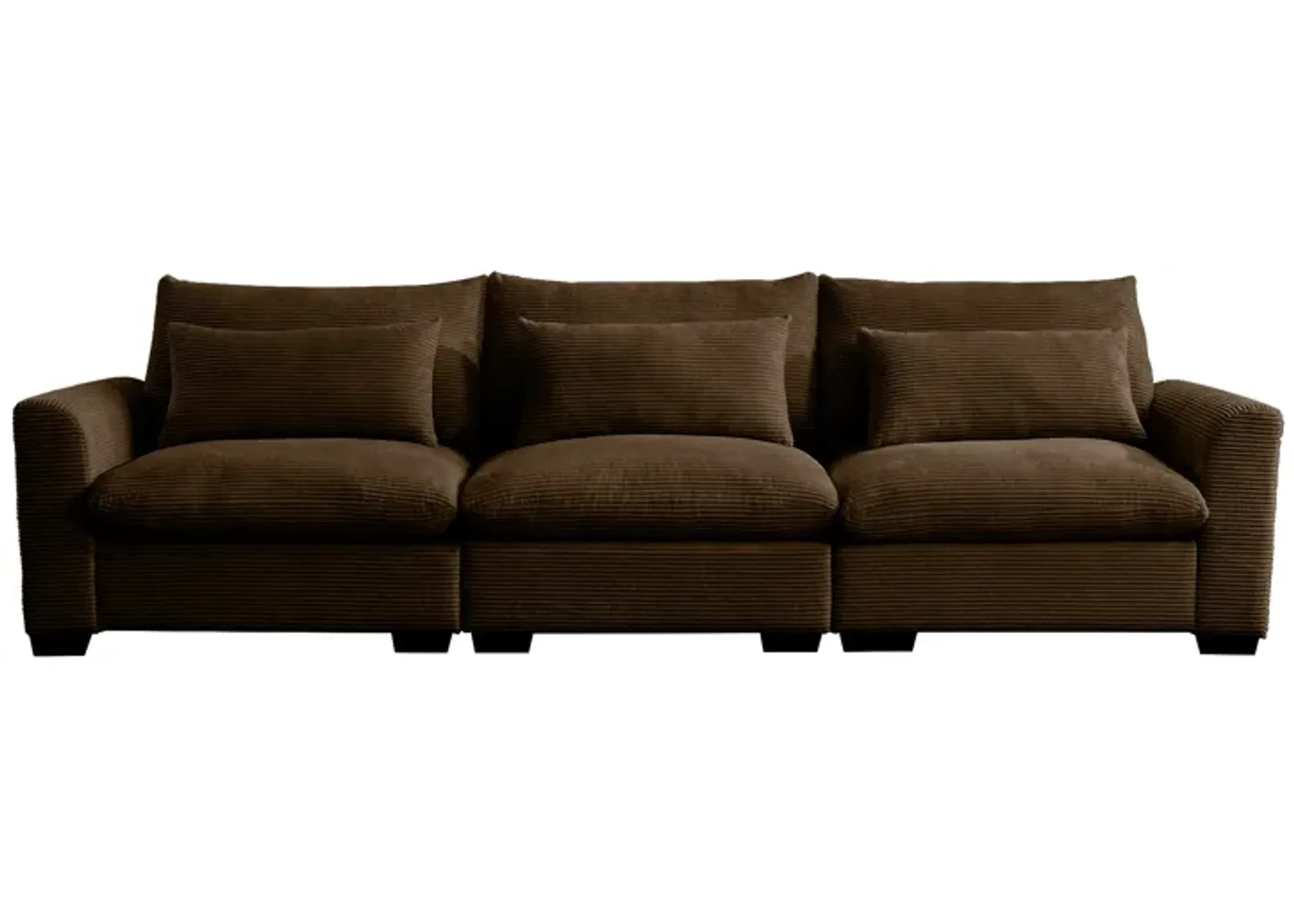 Merax 3 Seater Deep Seat Corduroy Sofa Couch