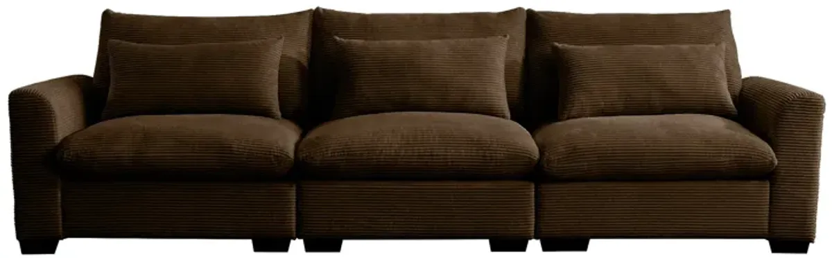 Merax 3 Seater Deep Seat Corduroy Sofa Couch