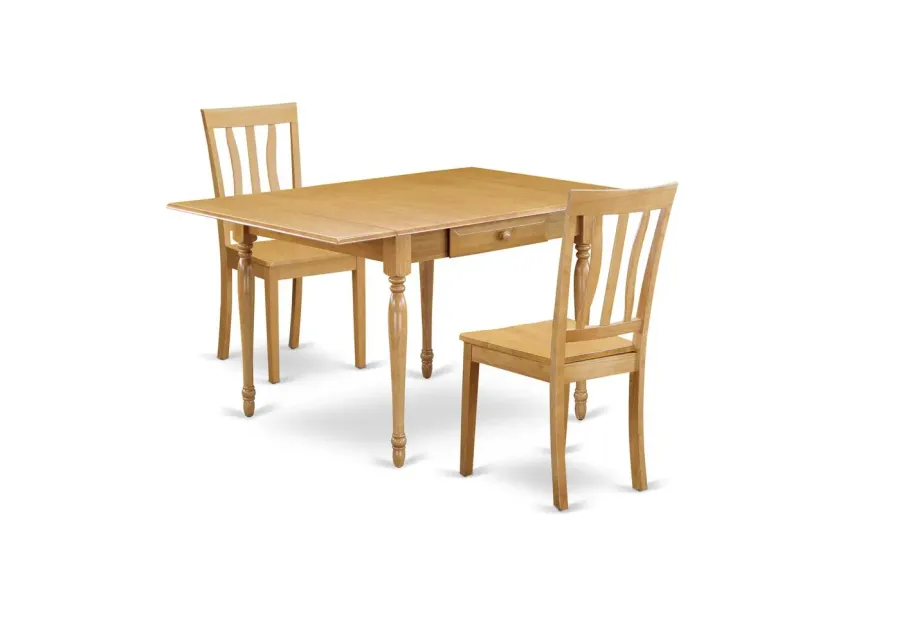 Dining Room Set Oak, MZAN3-OAK-W