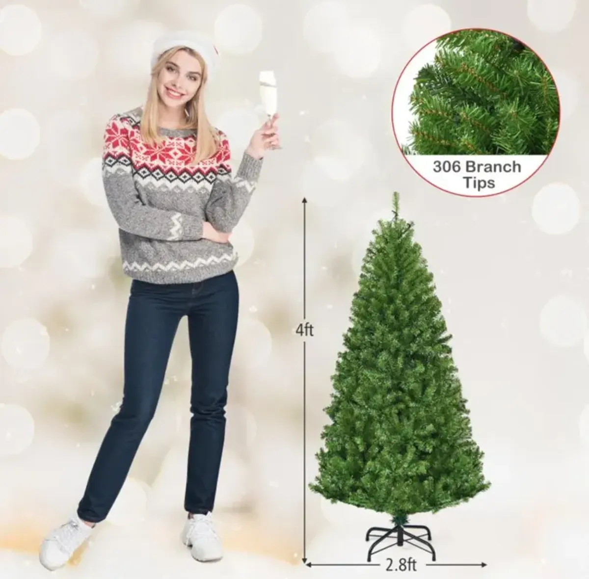 Artificial Premium Hinged Christmas Tree