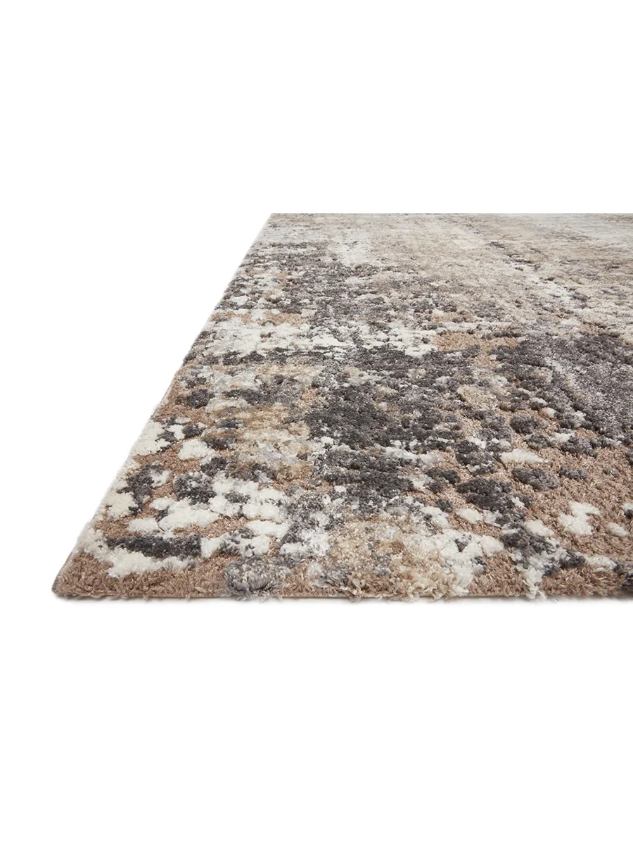 Theory THY04 Taupe/Grey 5'3" x 7'8" Rug