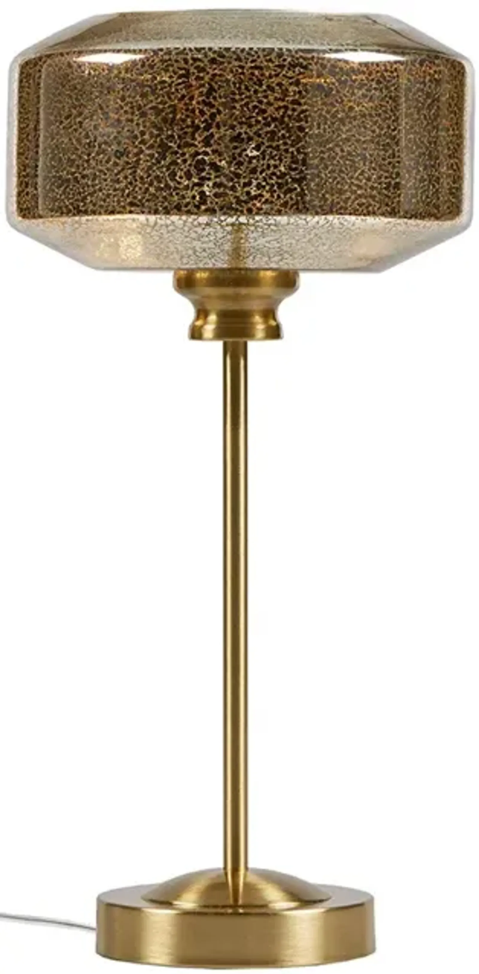 Gracie Mills Escobar Glistening Mercury Glass 17-Inch Table Lamp