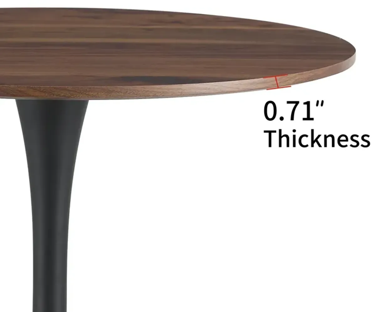 Tulip Dining Table, Round, 80cm Nature Wood