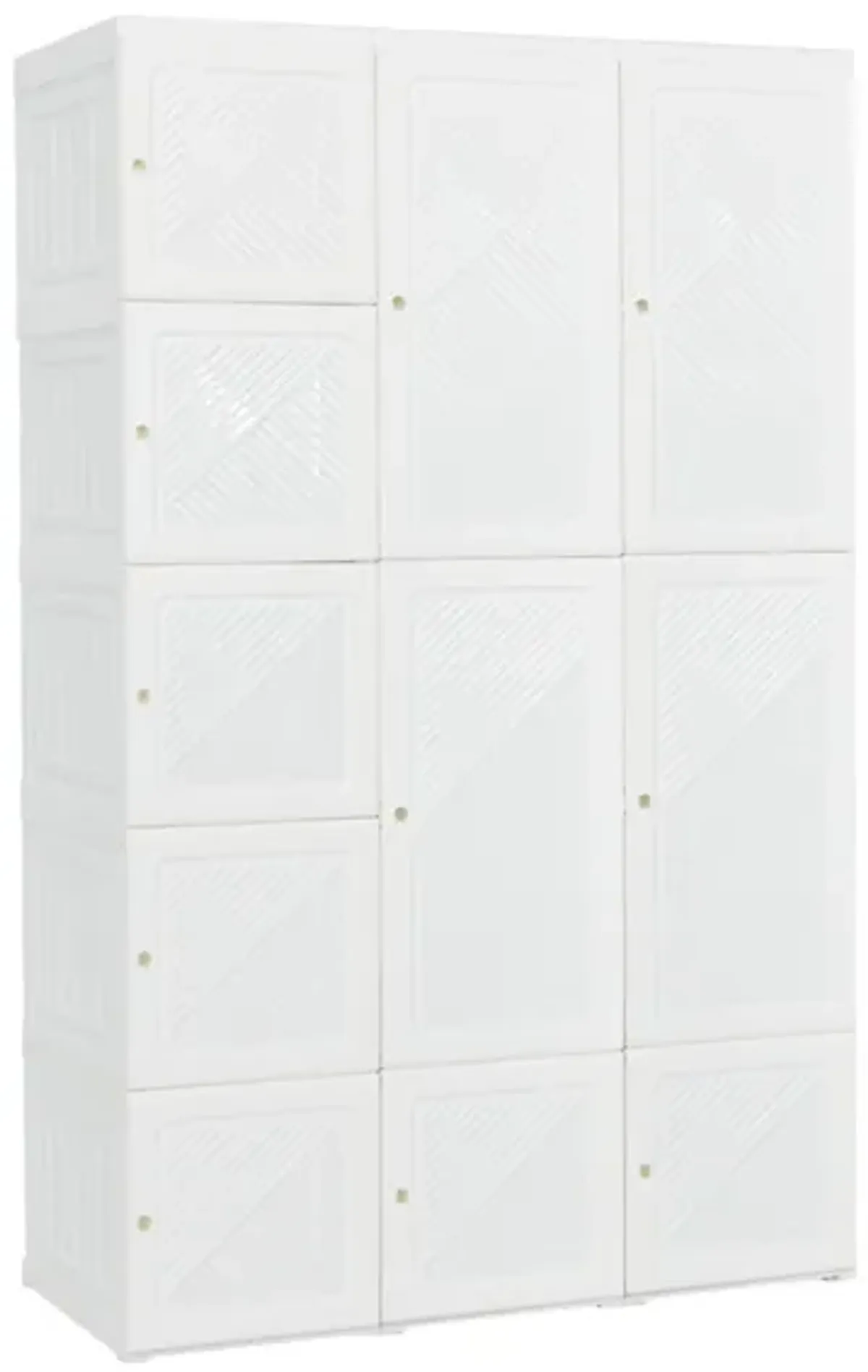 Foldable Armoire Wardrobe Closet with 10 Cubes