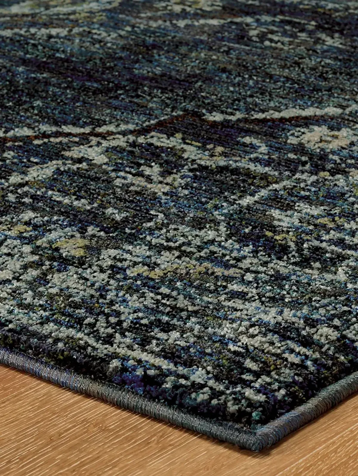 Andorra 2'6" x 12' Blue Rug