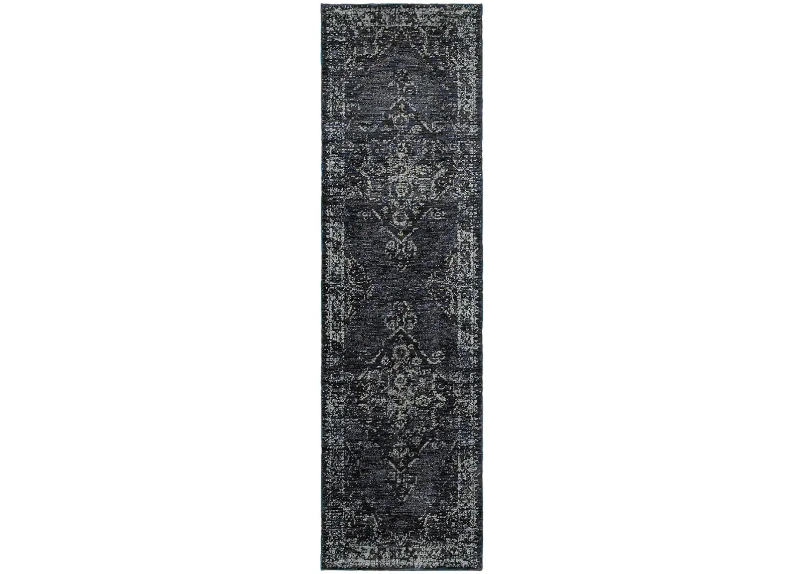 Andorra 2'6" x 12' Blue Rug