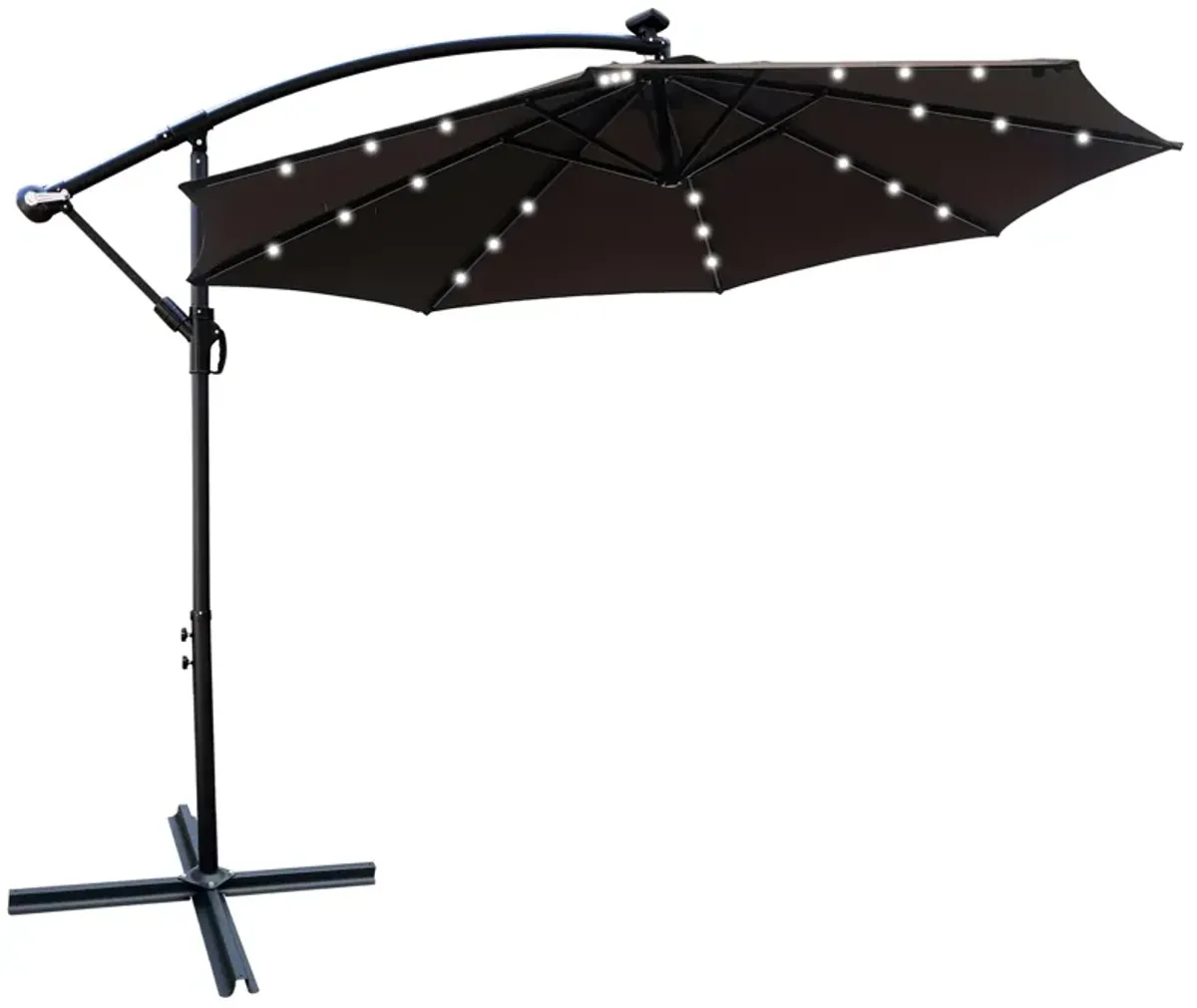 Streamdale 10ft Solar LED Patio Umbrella, Sun Shade, Waterproof
