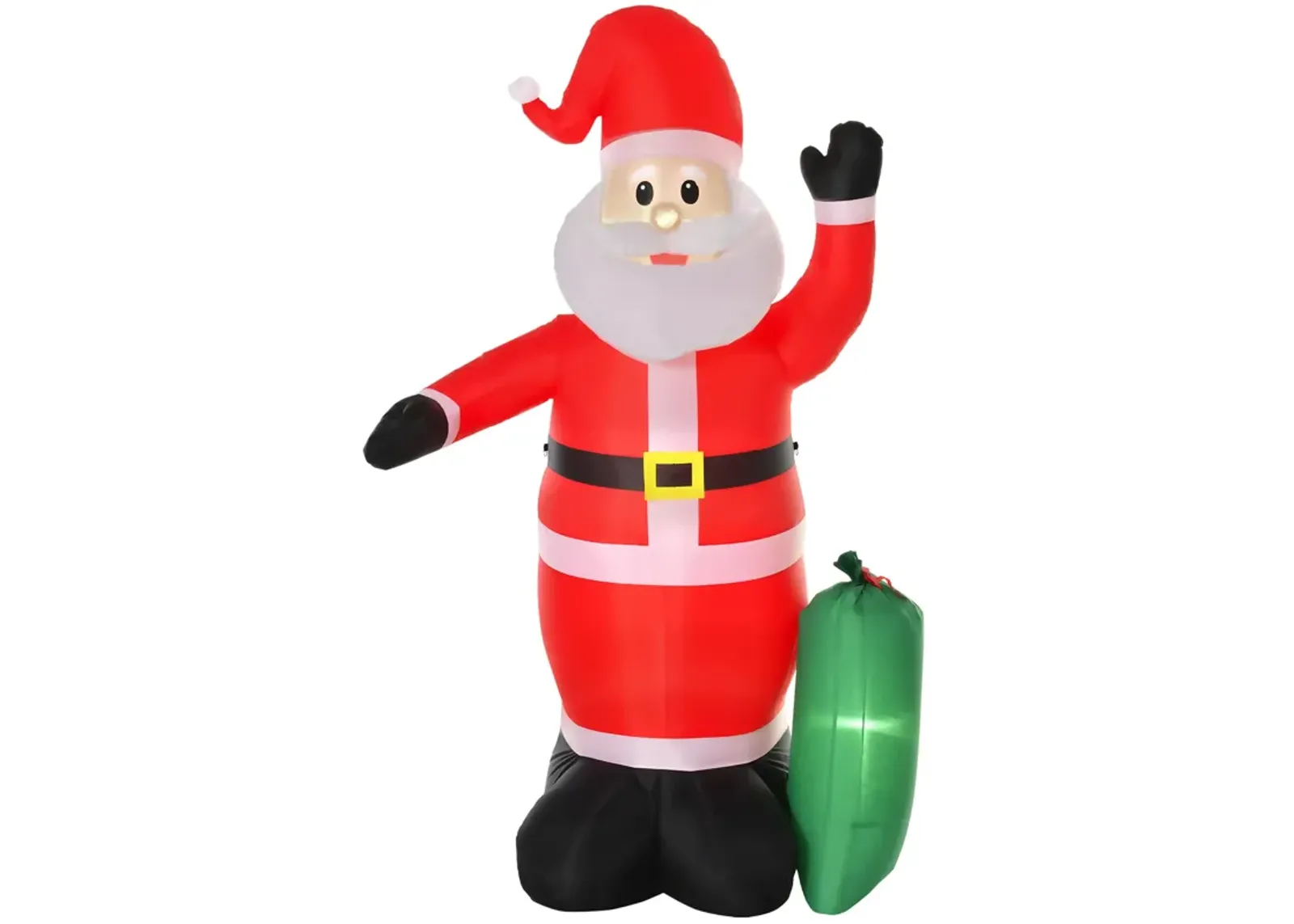 8' Christmas Inflatable Santa Claus w/Gift Bag, Yard Outdoor Holiday Decoration