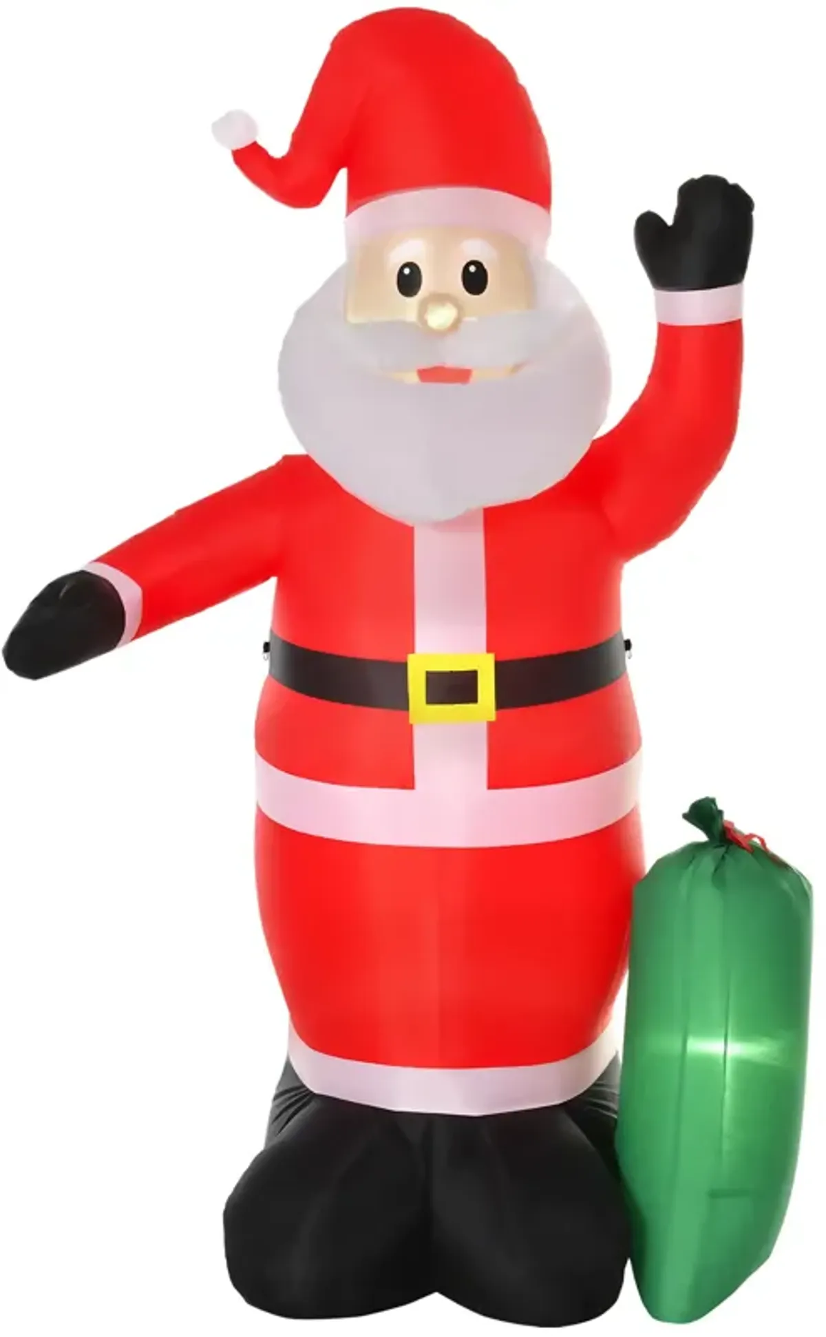 8' Christmas Inflatable Santa Claus w/Gift Bag, Yard Outdoor Holiday Decoration