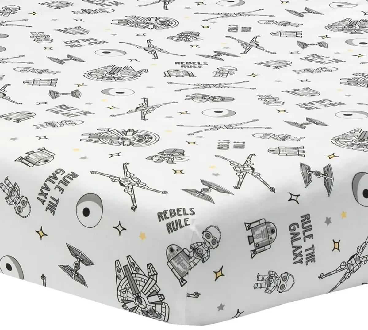 Lambs & Ivy Star Wars Signature Rebels Rule Cotton Fitted Crib/Toddler Sheet