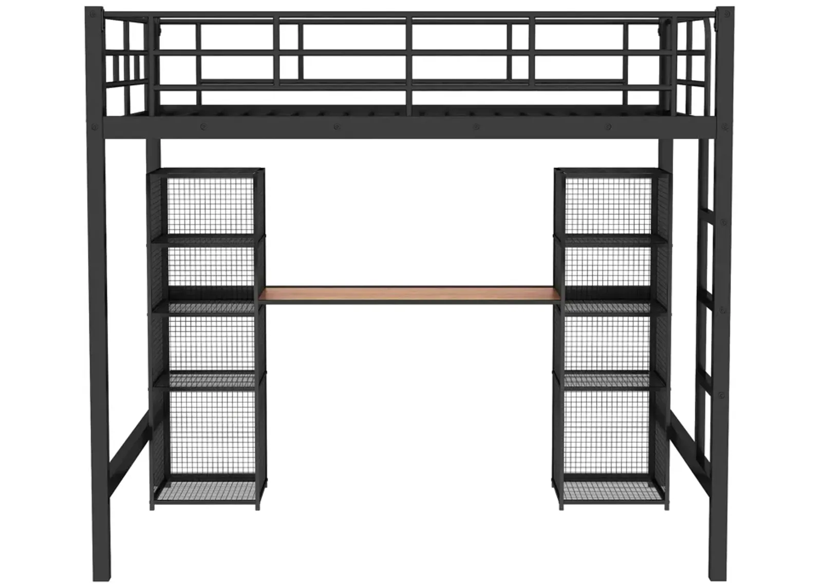 Merax Metal Loft Bed with Desk